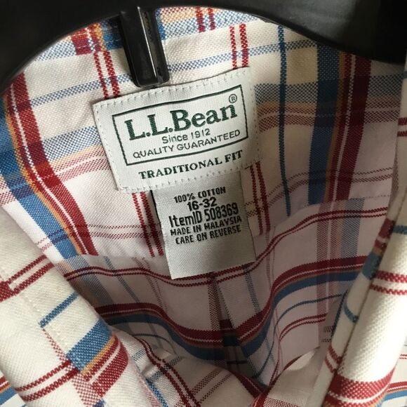 L.L. Bean long sleeve Oxford casual/dress shirt men’s size 16-32 - Picture 3 of 5